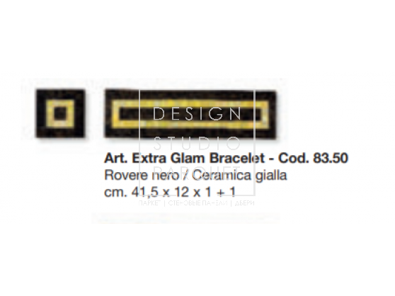Художественный бордюр Parquet In New Mosaics Collection Extra Glam Bracelet cod. 83.50 Gialla